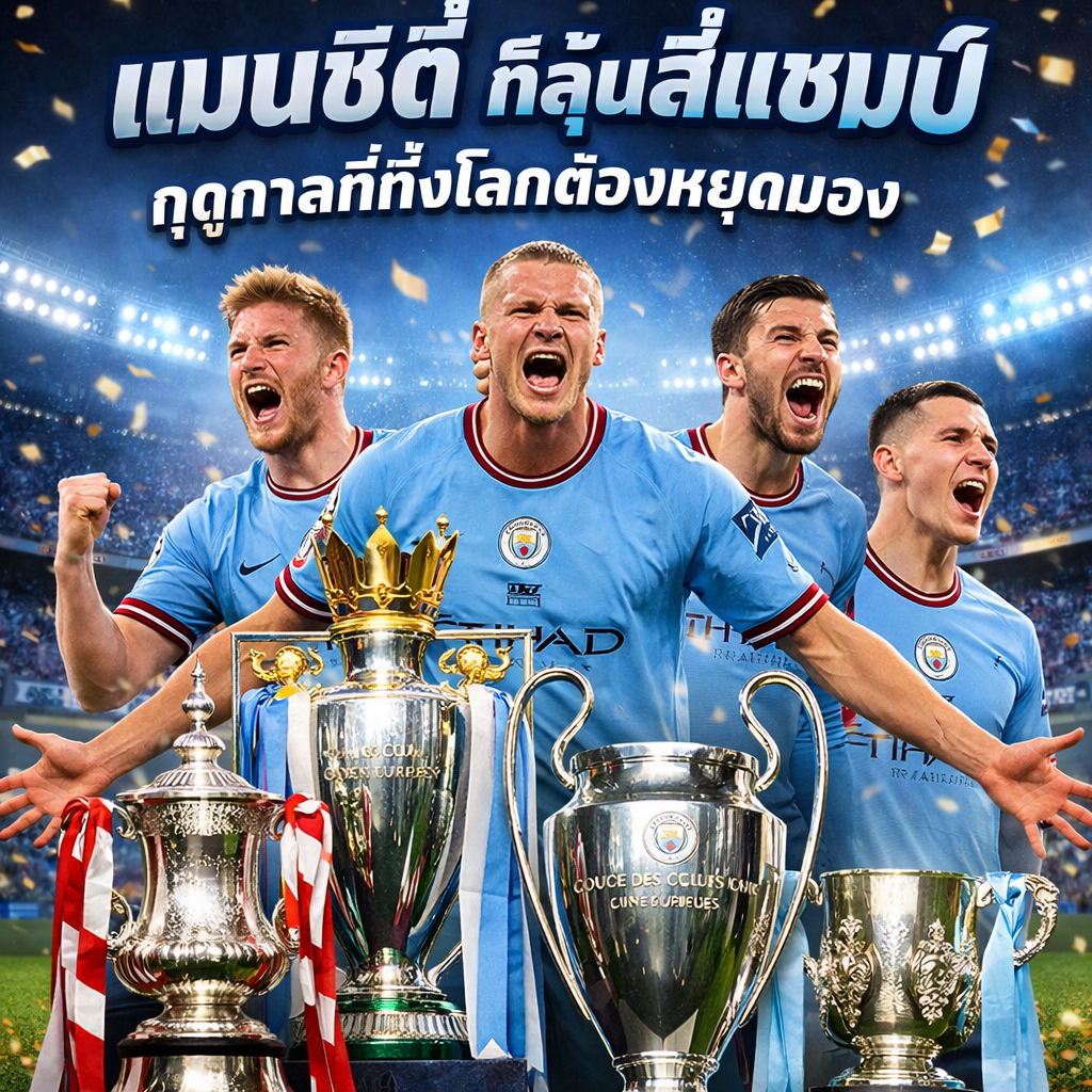 แมนซิตี้ ก็ลุ้นสี่แชมป์ ฤดูกาลที่ทั้งโลกต้องหยุดมอง
